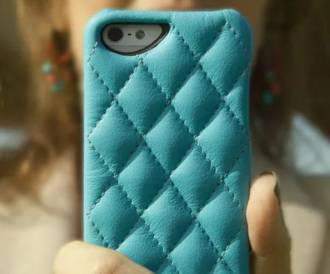 Grip Matelassé - Quilted Leather iPhone SE Case