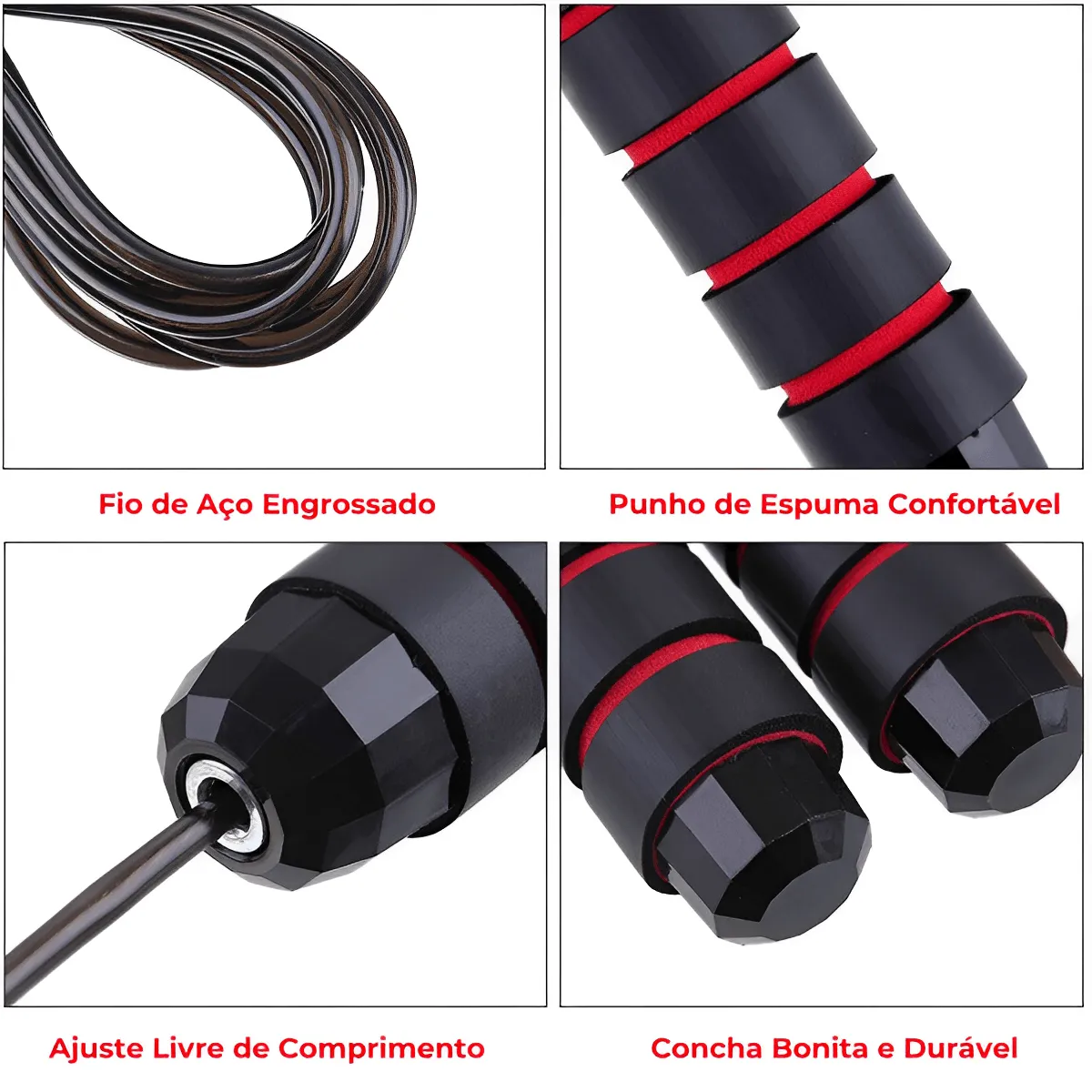 High-Speed Steele Jump Rope with Bearings, Premium Quality