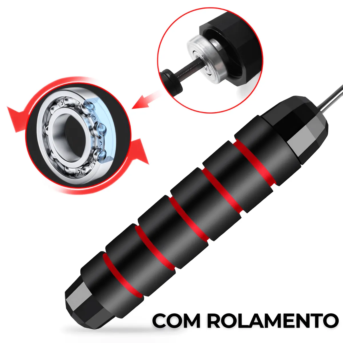 High-Speed Steele Jump Rope with Bearings, Premium Quality