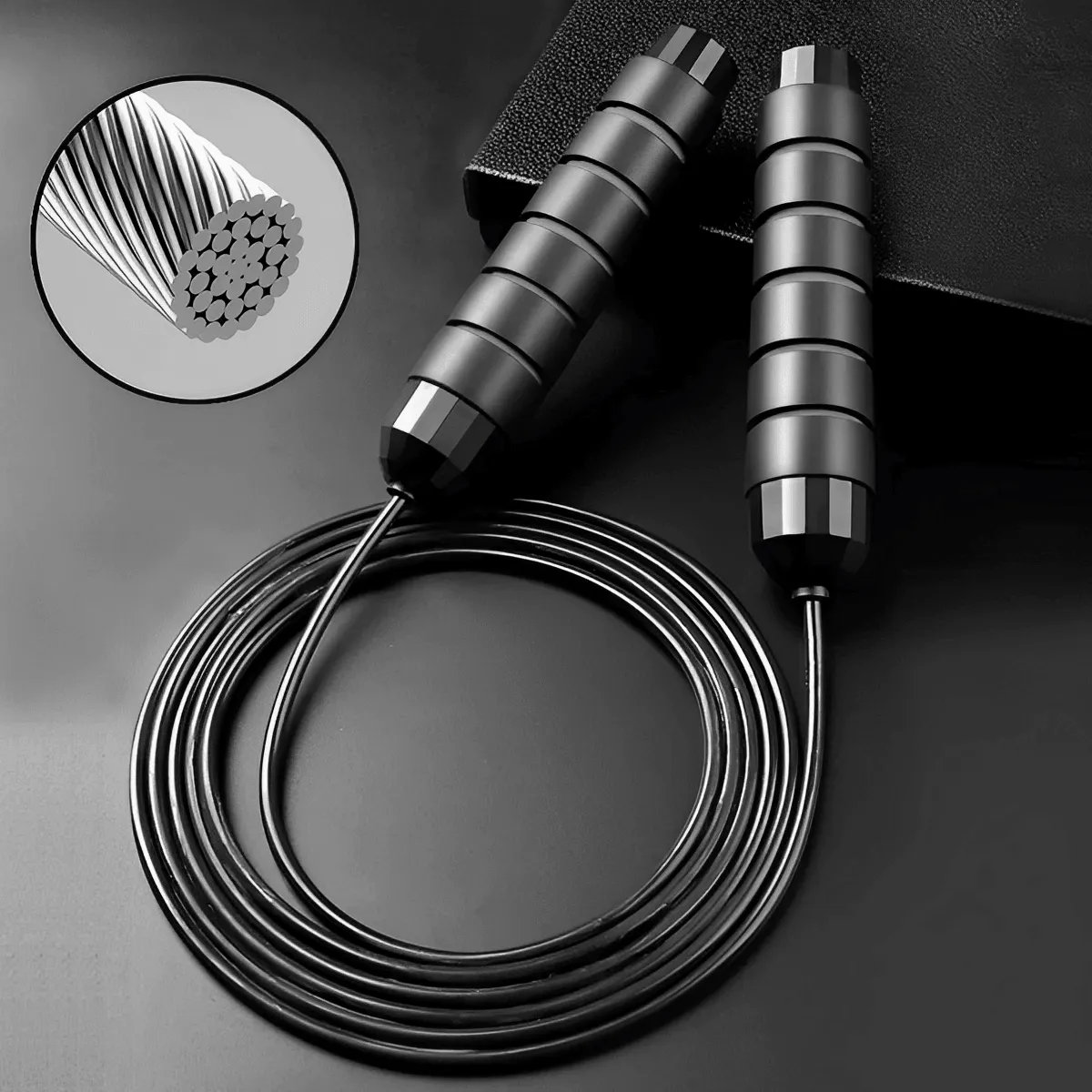 High-Speed Steele Jump Rope with Bearings, Premium Quality