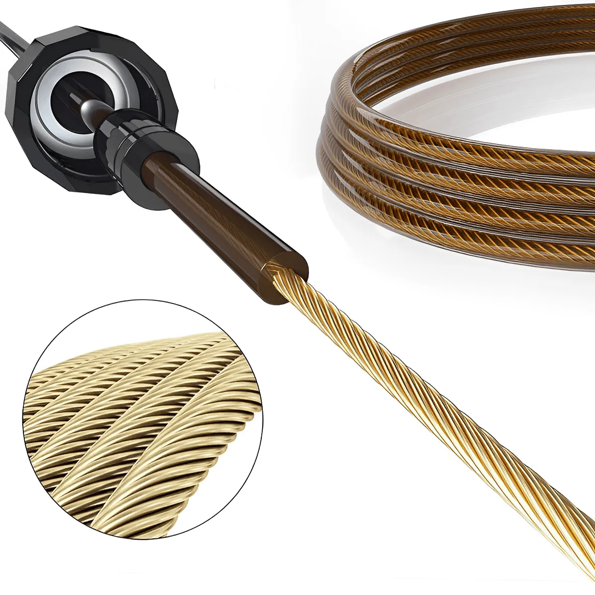 High-Speed Steele Jump Rope with Bearings, Premium Quality