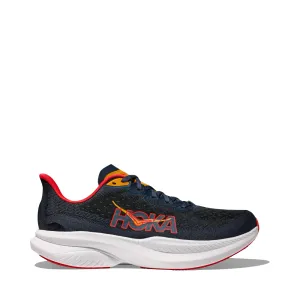 Hoka Men's Mach 6 Sneaker in Varsity Navy/Nautical Dusk