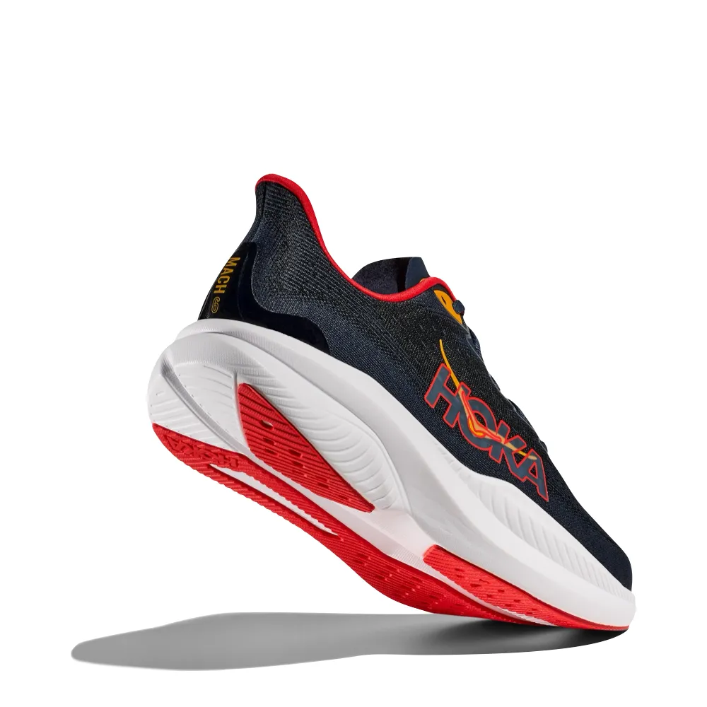 Hoka Men's Mach 6 Sneaker in Varsity Navy/Nautical Dusk