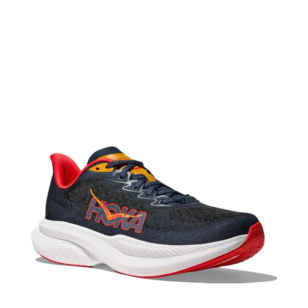 Hoka Men's Mach 6 Sneaker in Varsity Navy/Nautical Dusk