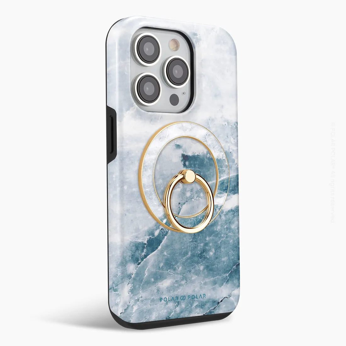 Icy - Golden MagSafe Phone Grip and Ring Holder Stand