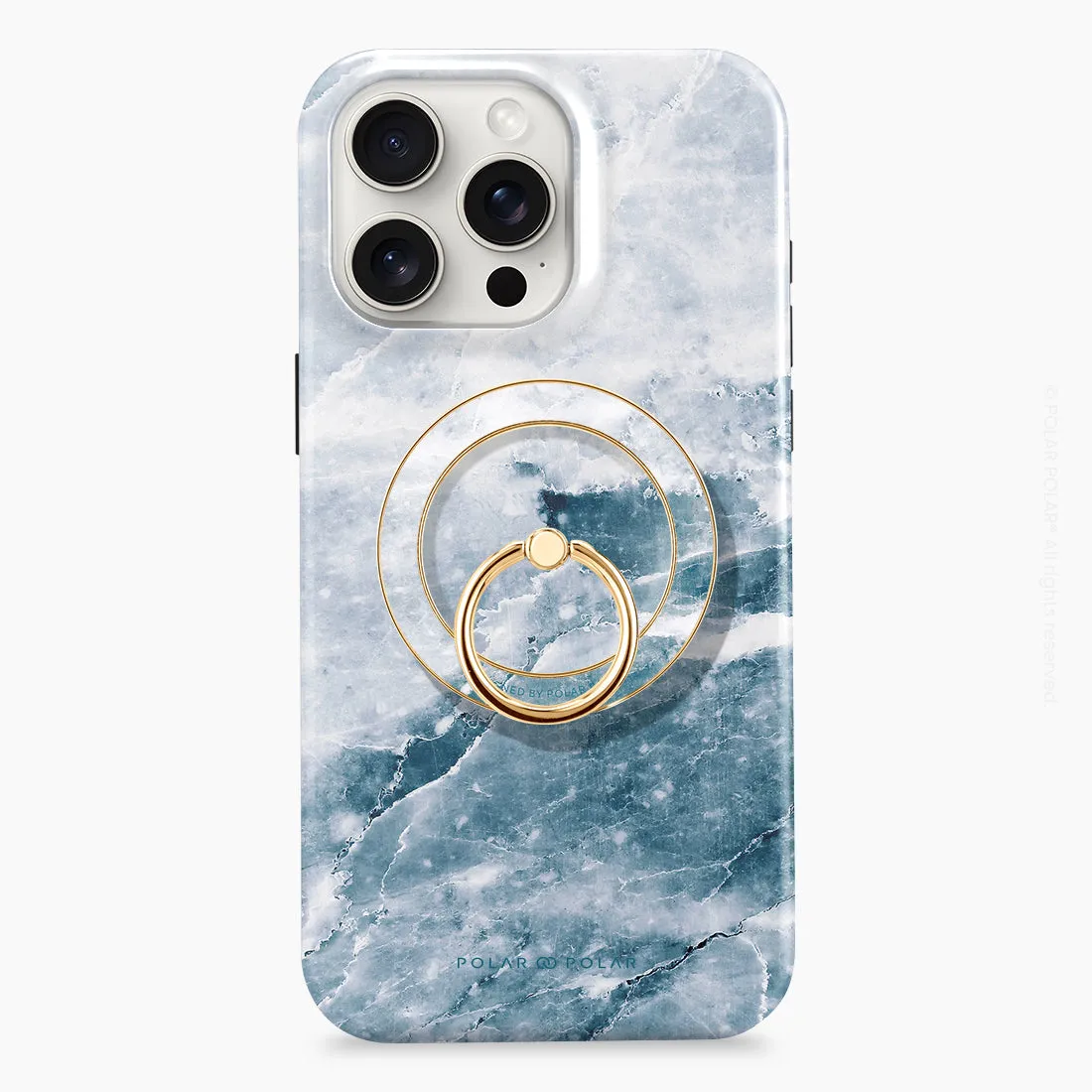 Icy - Golden MagSafe Phone Grip and Ring Holder Stand