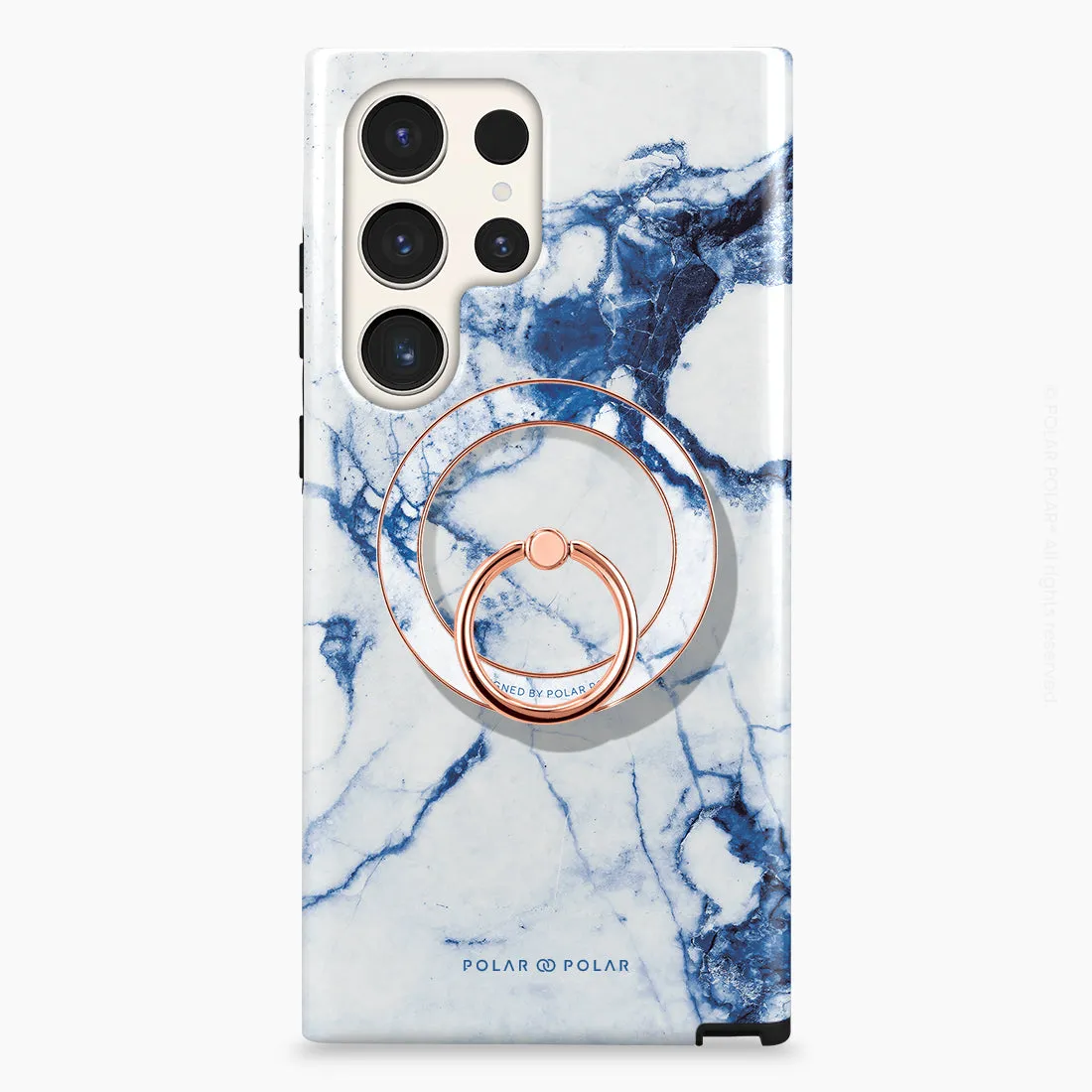 Indigo Vase - Rose Gold MagSafe Phone Grip and Ring Holder Stand