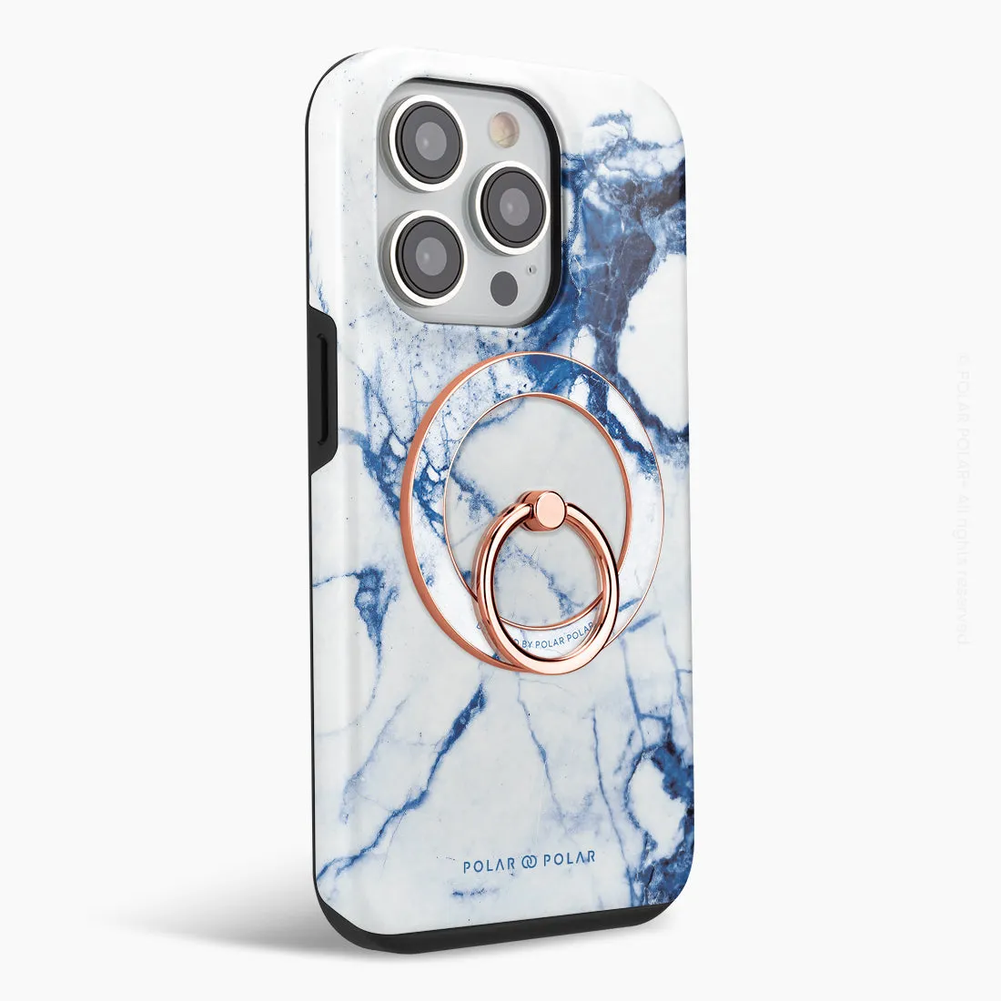 Indigo Vase - Rose Gold MagSafe Phone Grip and Ring Holder Stand