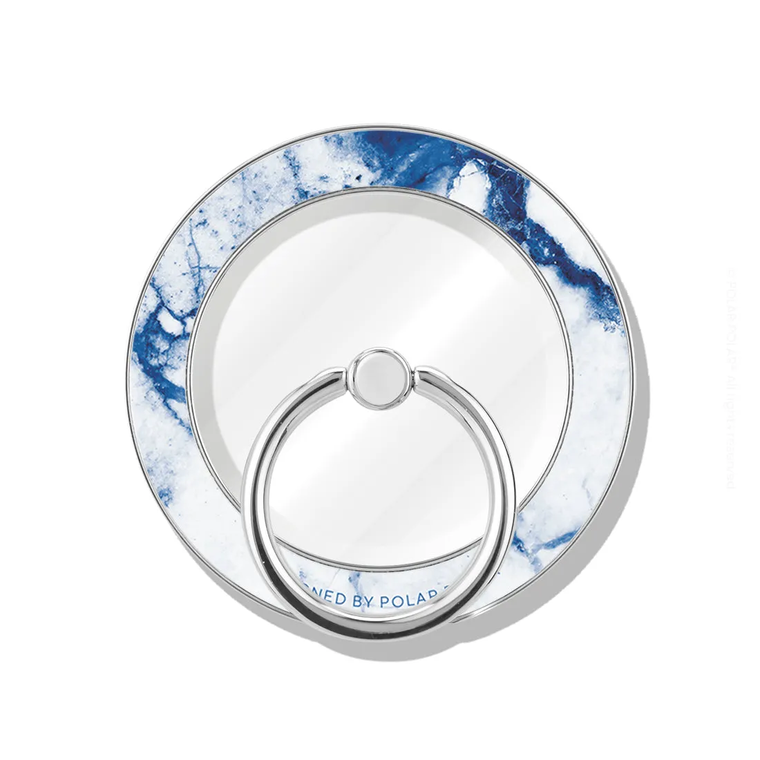 Indigo Vase - Silver MagSafe Phone Grip and Ring Holder Stand