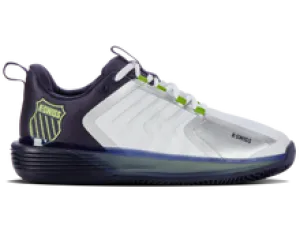 K-Swiss Men's Ultrashot 3 CLAY Court (White/Peacoat/Lime)