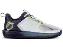 K-Swiss Men's Ultrashot 3 CLAY Court (White/Peacoat/Lime)