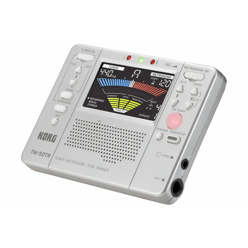 Korg Tuner Metronome Tone Trainer Silver