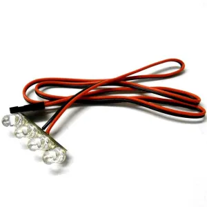 L-012 1/10 Scale Racing Car Truck Body Shell Tail Light Kit 6v JR Red 4 LED