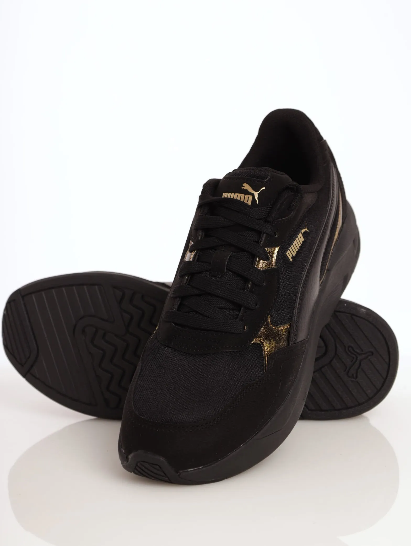Ladies X-Ray Speed Lite Team Gold Sneaker - Black