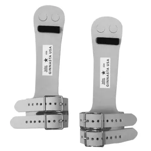 Ladies/Girls Gymnastics Dowel Grips NARROW Width - Double Buckles - Ginnasta USA