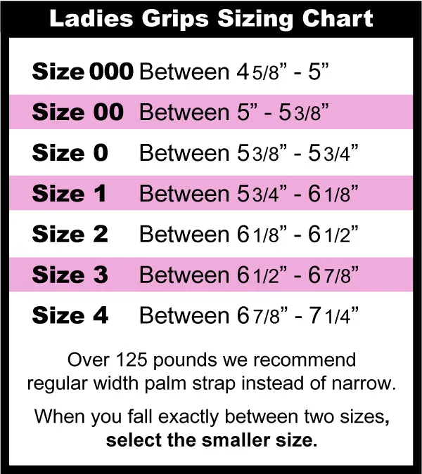 Ladies/Girls Gymnastics Dowel Grips REGULAR Width - Single Buckles - Ginnasta USA