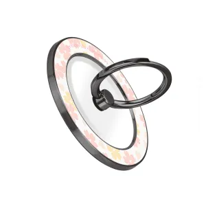 Light Pink Sakura - Black MagSafe Phone Grip and Ring Holder Stand