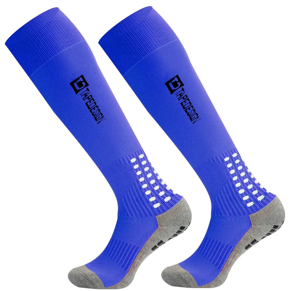 Long Football Socks with Silicone Suction Cup Grip