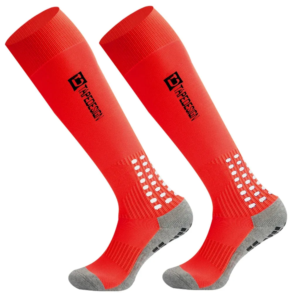 Long Football Socks with Silicone Suction Cup Grip