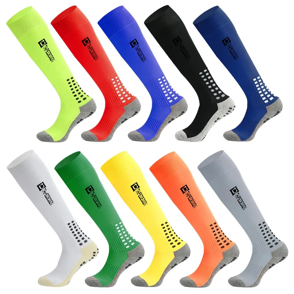 Long Football Socks with Silicone Suction Cup Grip