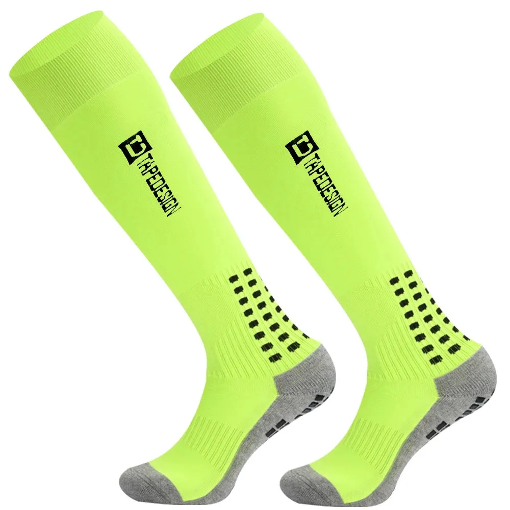 Long Football Socks with Silicone Suction Cup Grip