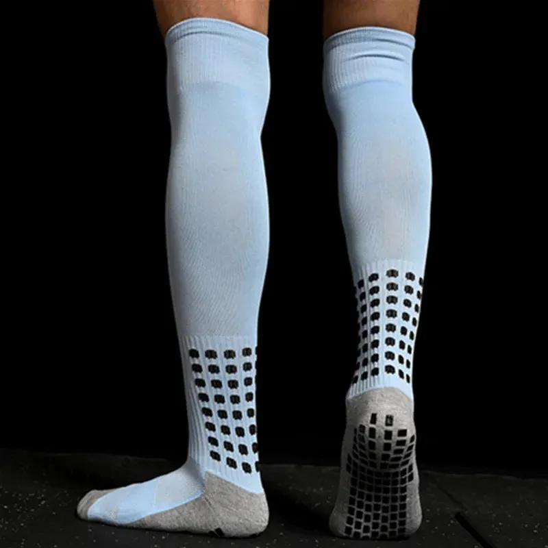 Long Football Socks with Silicone Suction Cup Grip