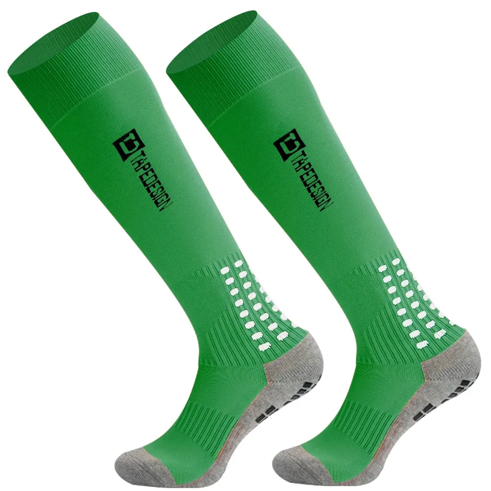 Long Football Socks with Silicone Suction Cup Grip