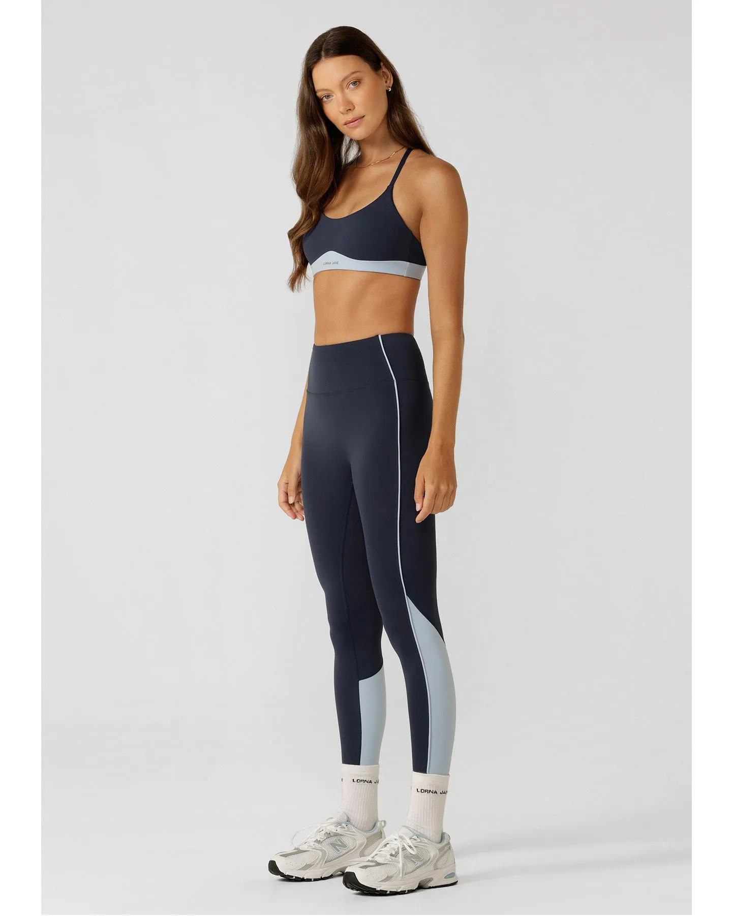 Lorna Jane Oasis Ankle Biter Leggings - Imperial Blue