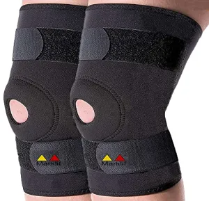 Marklif Adjustable Open Patella Knee Cap Support for Sports | Gym | Running | Arthritis | Joint Pain Relief for Men and Women (free size)