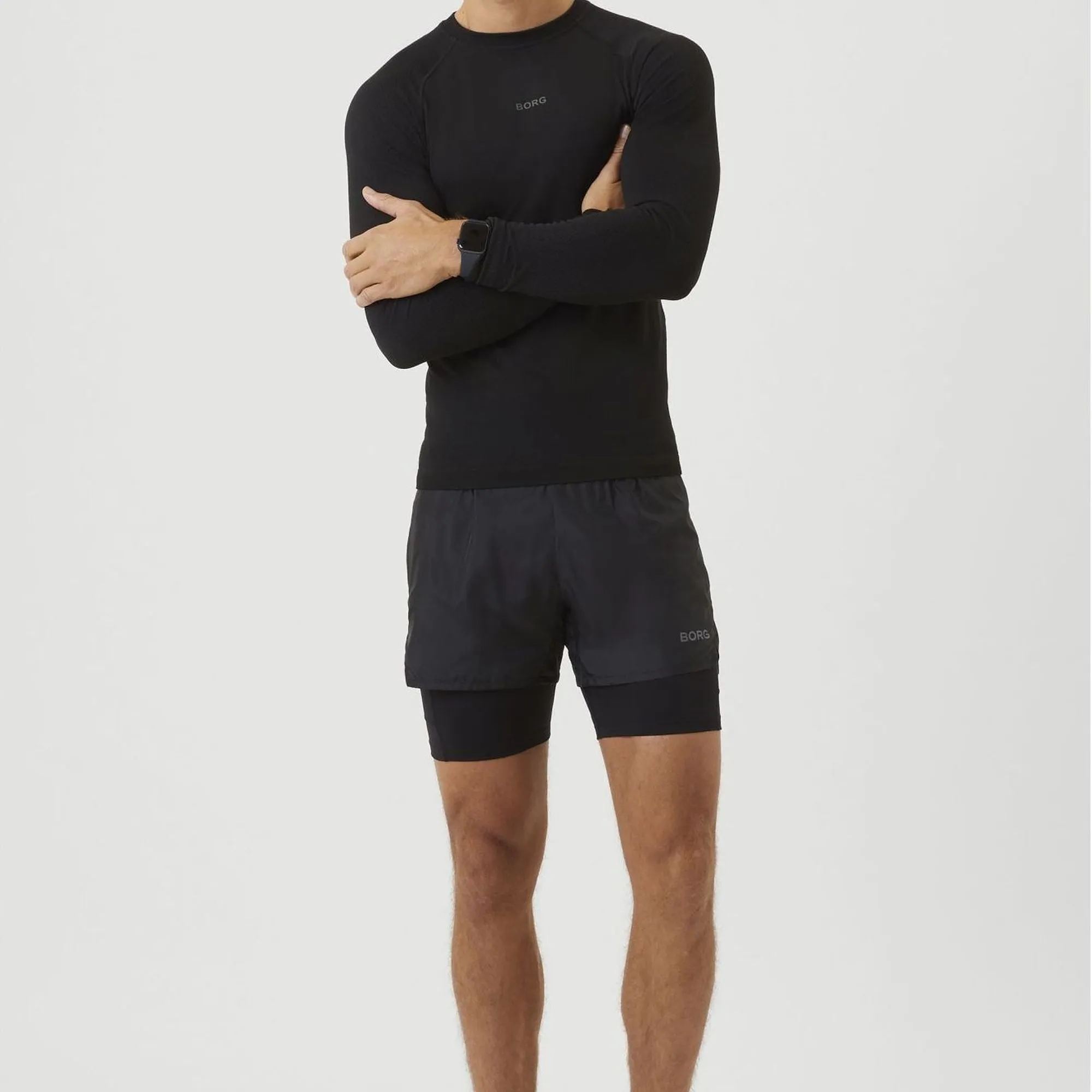 Mens Long Sleeve Running Breathable  T-Shirt for All Sports