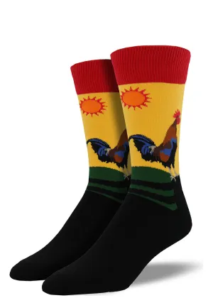 Men's Rooster Crew Socks