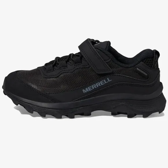 Merrell Kids Moab Speed Low A/C Sneaker (Little Kid/Big Kid)Black, Size 4.5, NWT