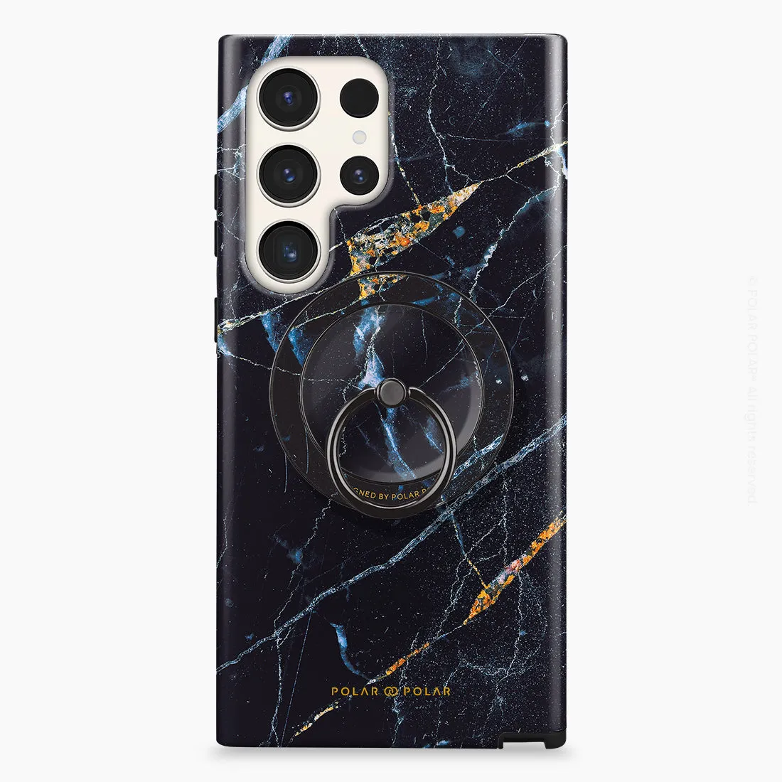 Midnight Marble - Black MagSafe Phone Grip and Ring Holder Stand
