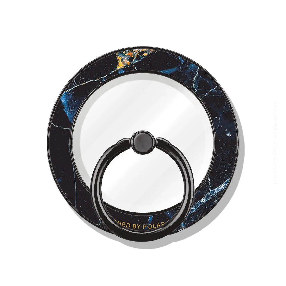 Midnight Marble - Black MagSafe Phone Grip and Ring Holder Stand
