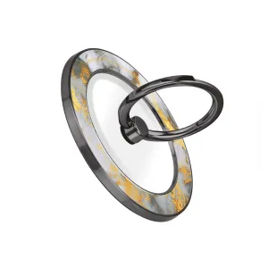 Mist Marble - Black MagSafe Phone Grip and Ring Holder Stand