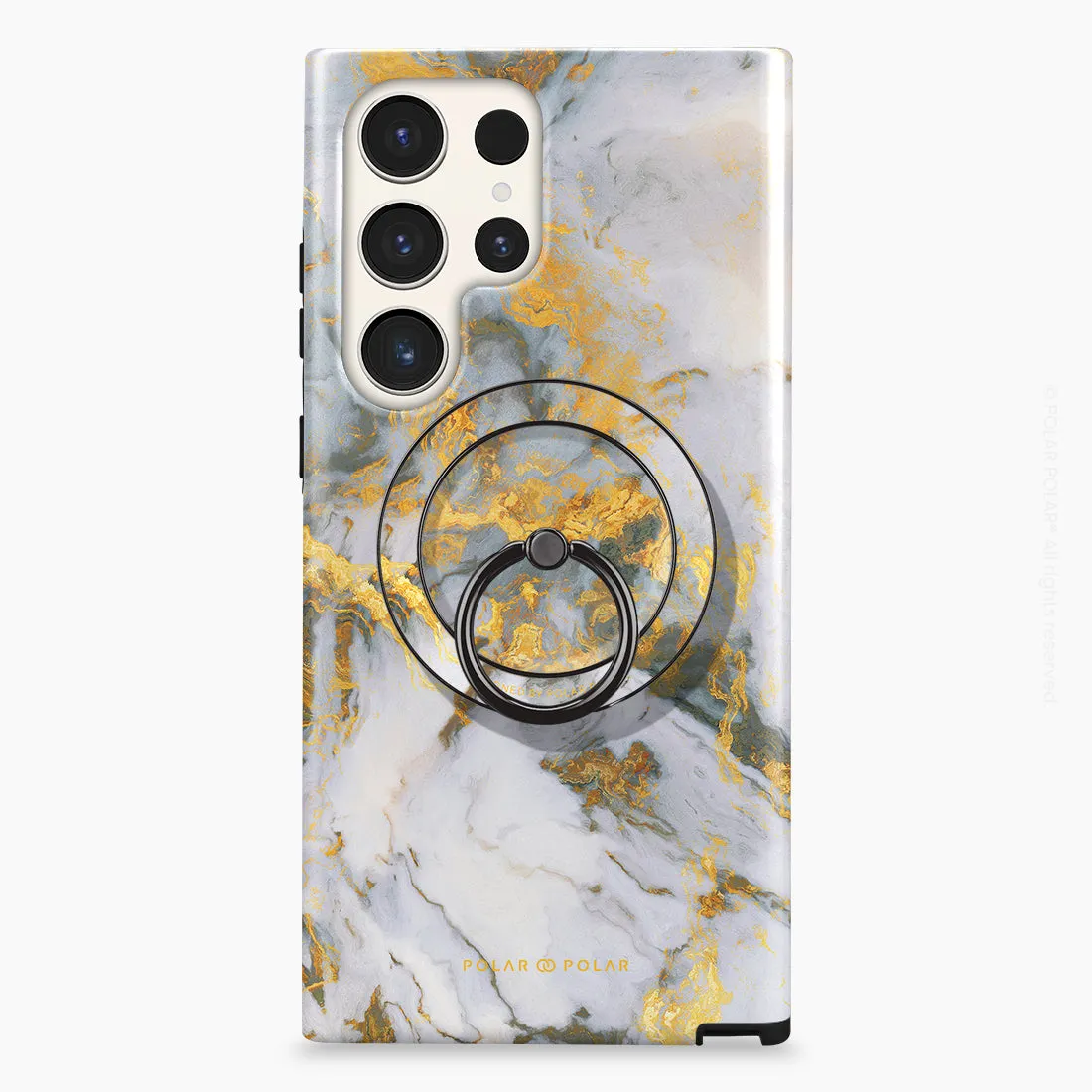 Mist Marble - Black MagSafe Phone Grip and Ring Holder Stand