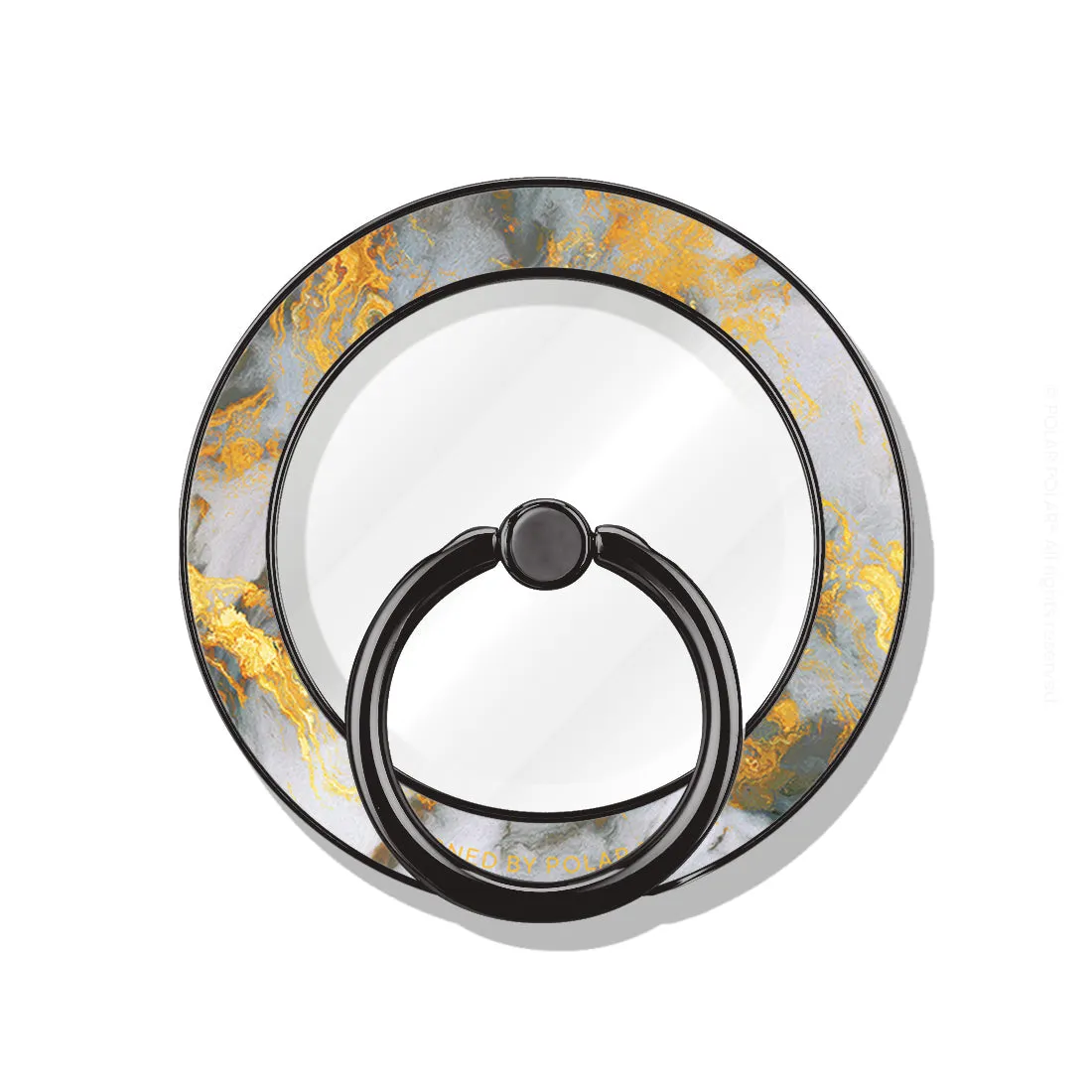 Mist Marble - Black MagSafe Phone Grip and Ring Holder Stand
