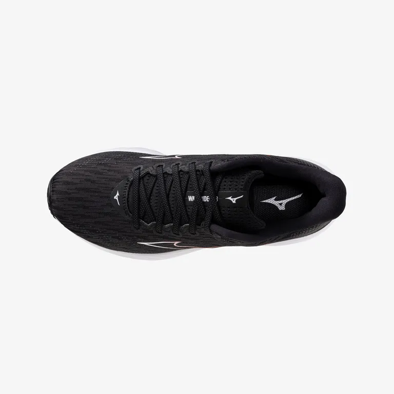 Mizuno Wave Rider 28 (2E Width) - Black/White/Evening Primrose (Mens)