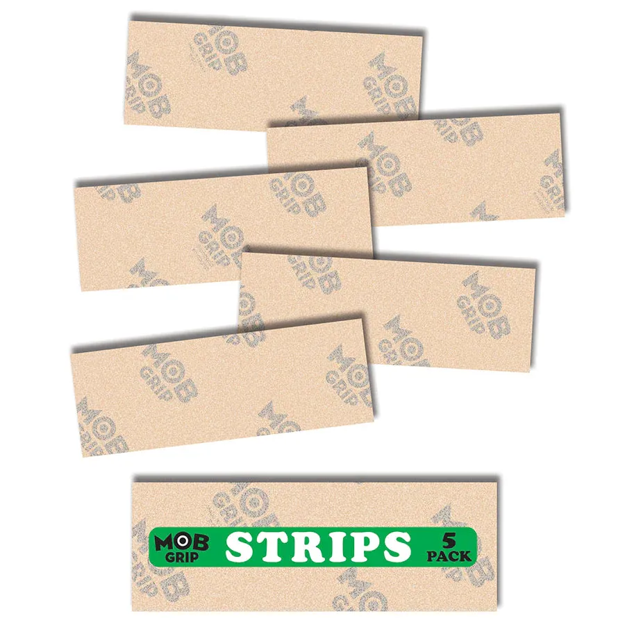 Mob Grip Tape 9in x 3.25in Clear Grip Strips Bg/5