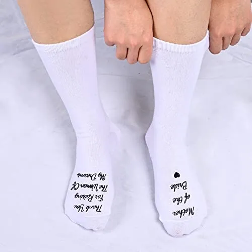 Mom Gift from Bride, Wedding Gift, Wedding Day Socks,Brides Mother Gift, Unique Mother of the Bride Gifts, Mother of the Bride Socks, Perfect Gift from Bride to Mom