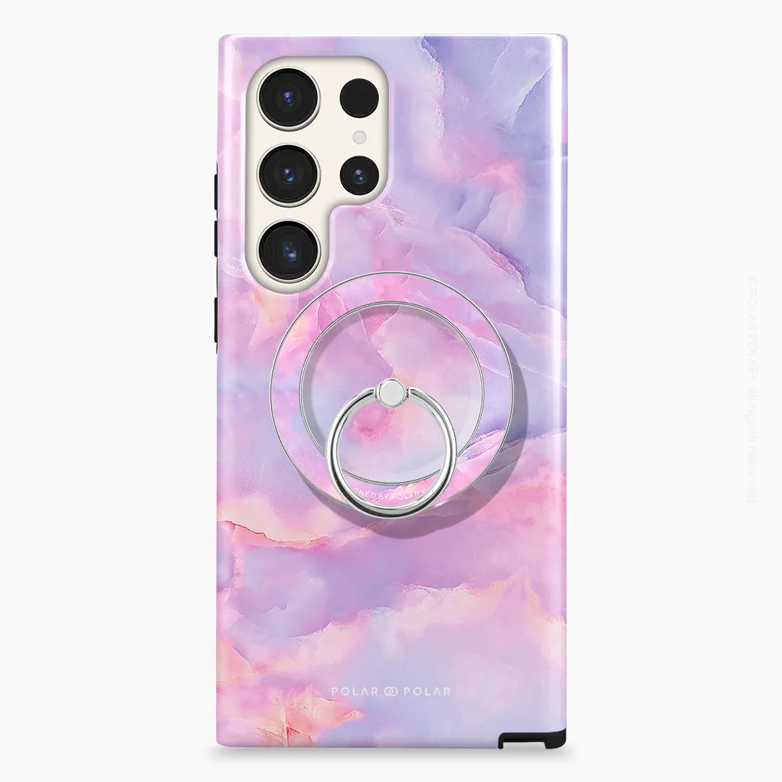 Mythical Sky - Silver MagSafe Phone Grip and Ring Holder Stand
