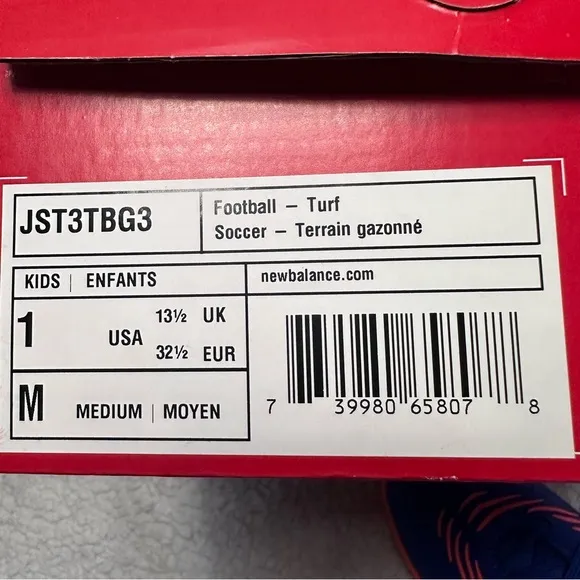 New Balance Tekela V3  Magique TF Boys Size 1 Soccer Cleats