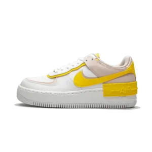 Nike Air Force 1 Low Shadow White Barely Rose Speed Yellow