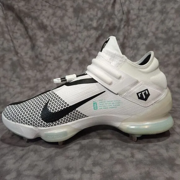 Nike Force Zoom Mike Trout 7 Size 13 Mens Baseball Cleats White Black CI3134-102