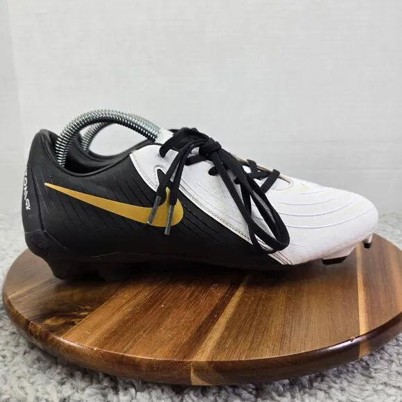 Nike Phantom GX 2 Academy MG White Gold Black Soccer Cleats Mens 9 FD6723-100