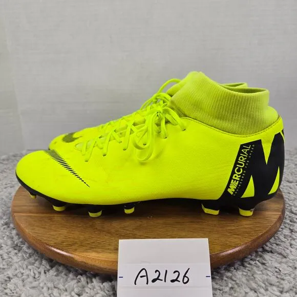 Nike Superfly 6 Academy FG/MG Volt Black Soccer Cleats Mens 11.5 AH7362-701