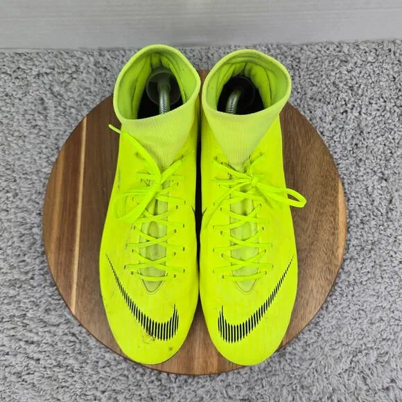 Nike Superfly 6 Academy FG/MG Volt Black Soccer Cleats Mens 11.5 AH7362-701