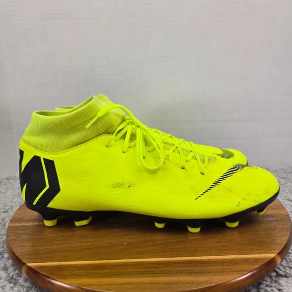 Nike Superfly 6 Academy FG/MG Volt Black Soccer Cleats Mens 11.5 AH7362-701