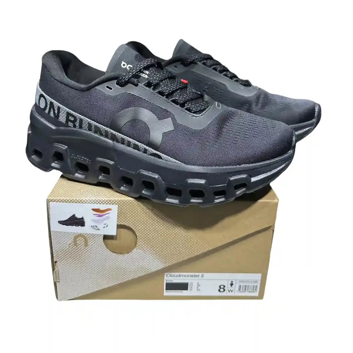 On Cloudmonster 2  Women's   Black/Silver