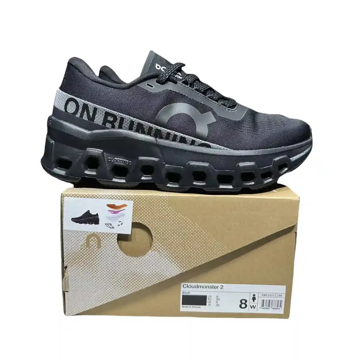 On Cloudmonster 2  Women's   Black/Silver